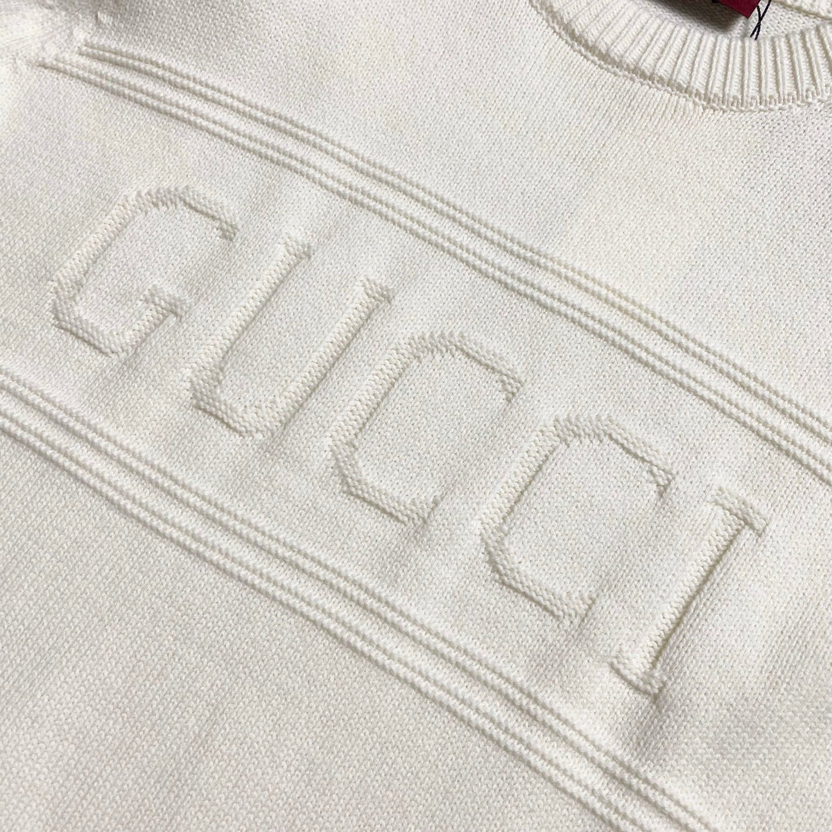 Gucci Jacquard Striped Crewneck Sweater - Image 6
