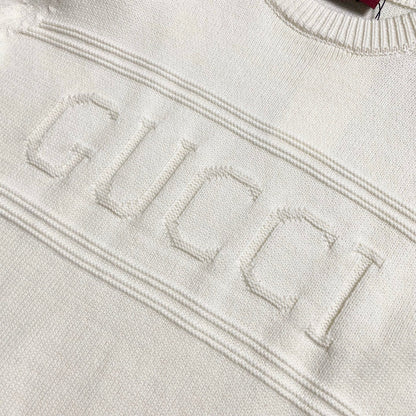 Gucci Jacquard Striped Crewneck Sweater - Image 6