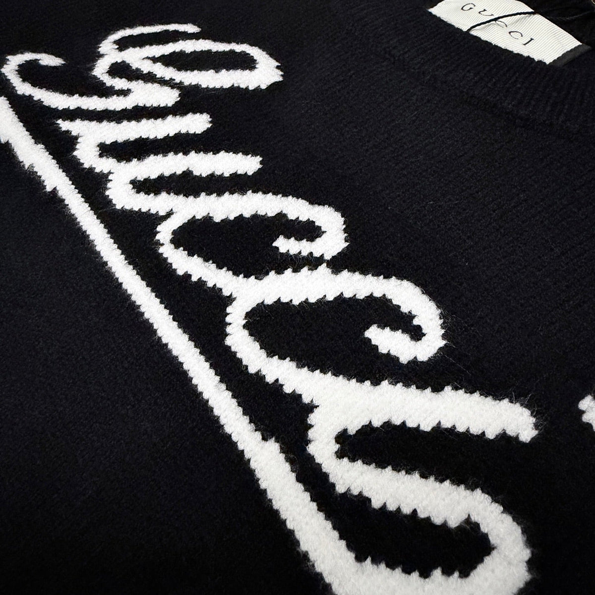 Gucci Jacquard Embroidered Crewneck Sweater - Image 4