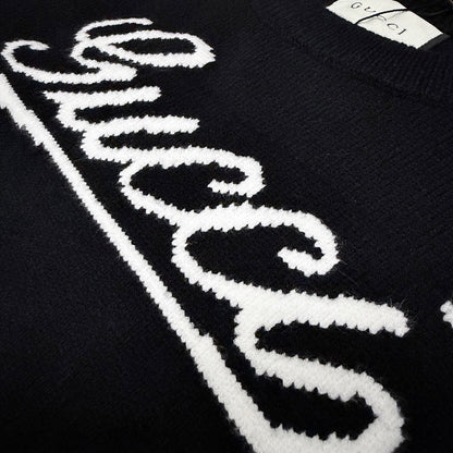 Gucci Jacquard Embroidered Crewneck Sweater - Image 4