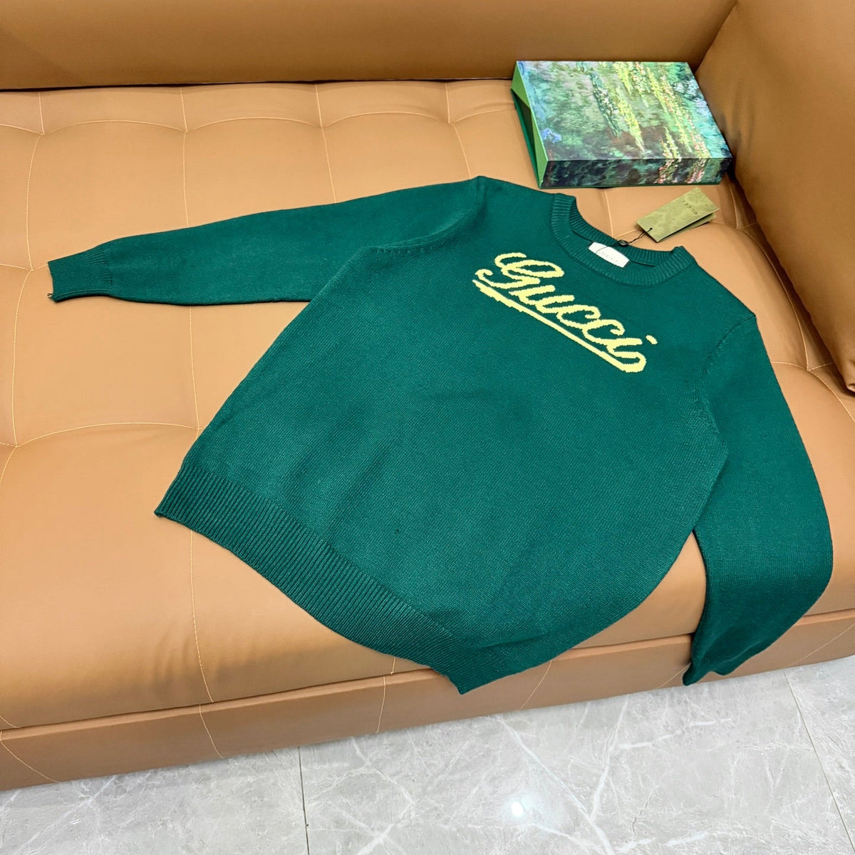 Gucci Jacquard Embroidered Crewneck Sweater - Image 2