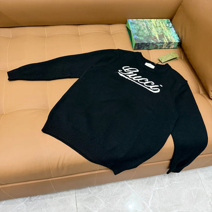 Gucci Jacquard Embroidered Crewneck Sweater - Image 3