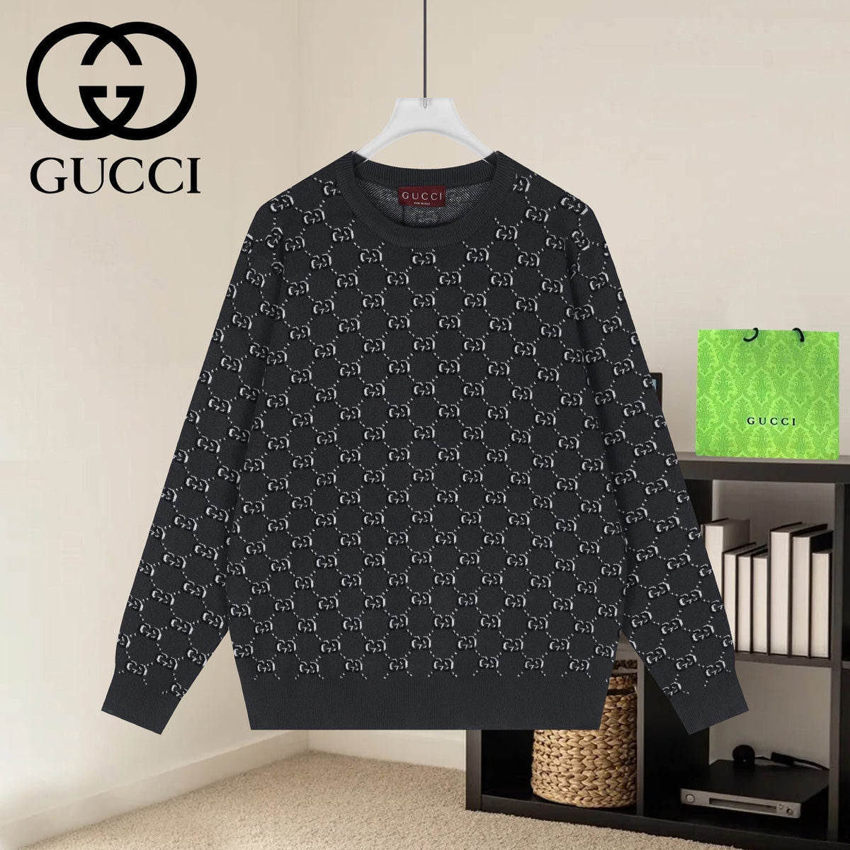Gucci Jacquard Crewneck Sweater zgwXHg - Image 19