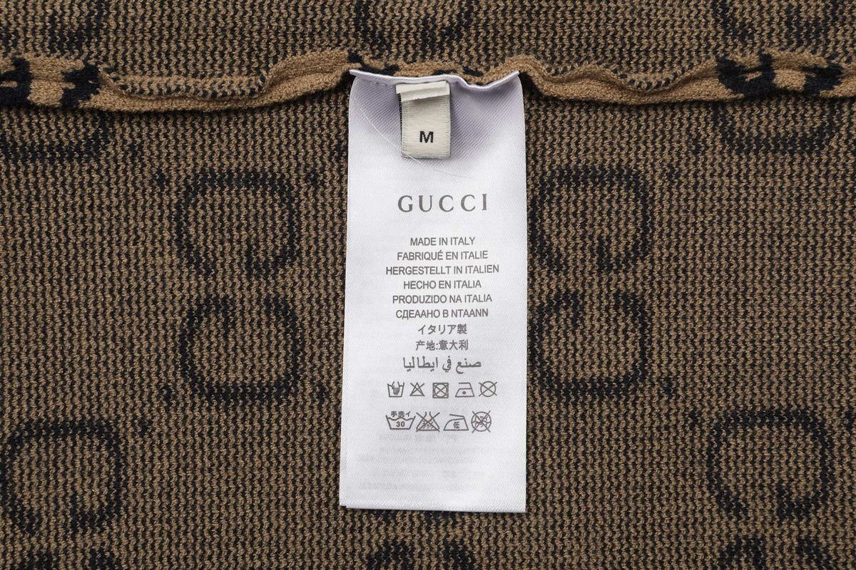 Gucci Monogram Double-G Jacquard Crewneck Sweater - Image 8