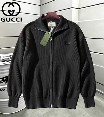 Gucci Double-G Embroidered Zip-Up Cardigan - Image 10