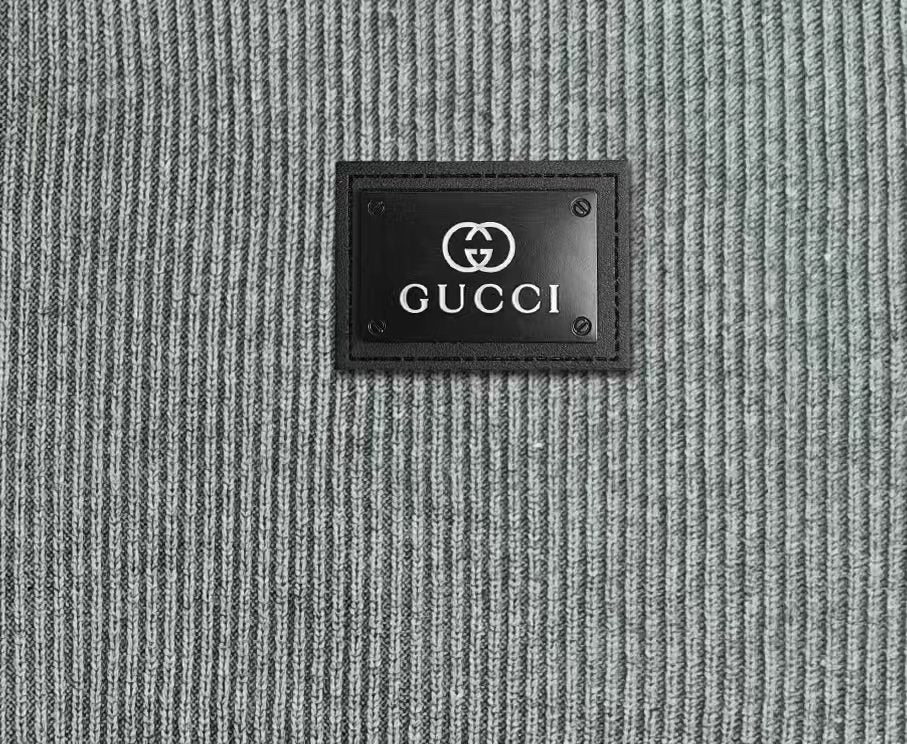 Gucci Double-G Embroidered Zip-Up Cardigan - Image 7
