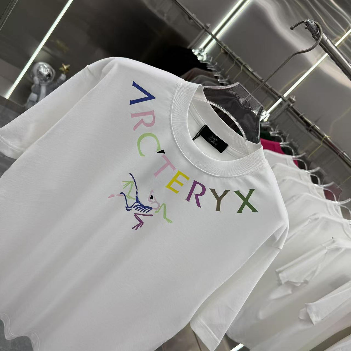 Multicolor Skeleton Graphic Oversized T-Shirt