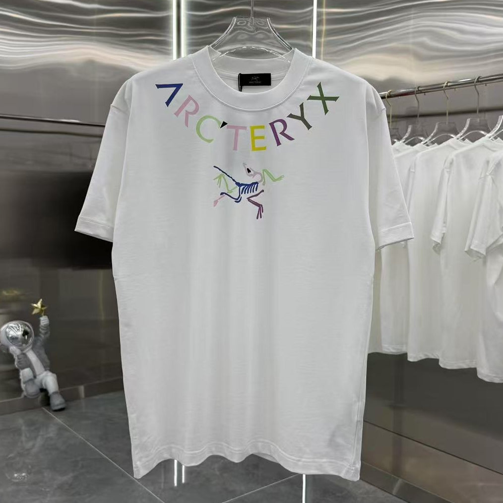Multicolor Skeleton Graphic Oversized T-Shirt