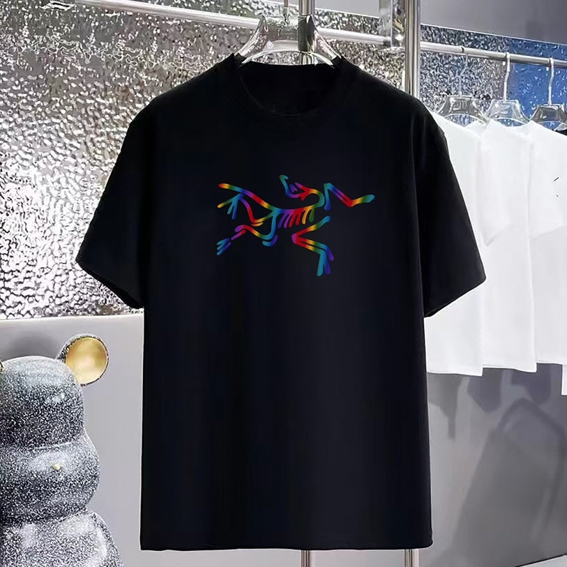 Rainbow Graphic Oversized Cotton T-Shirt