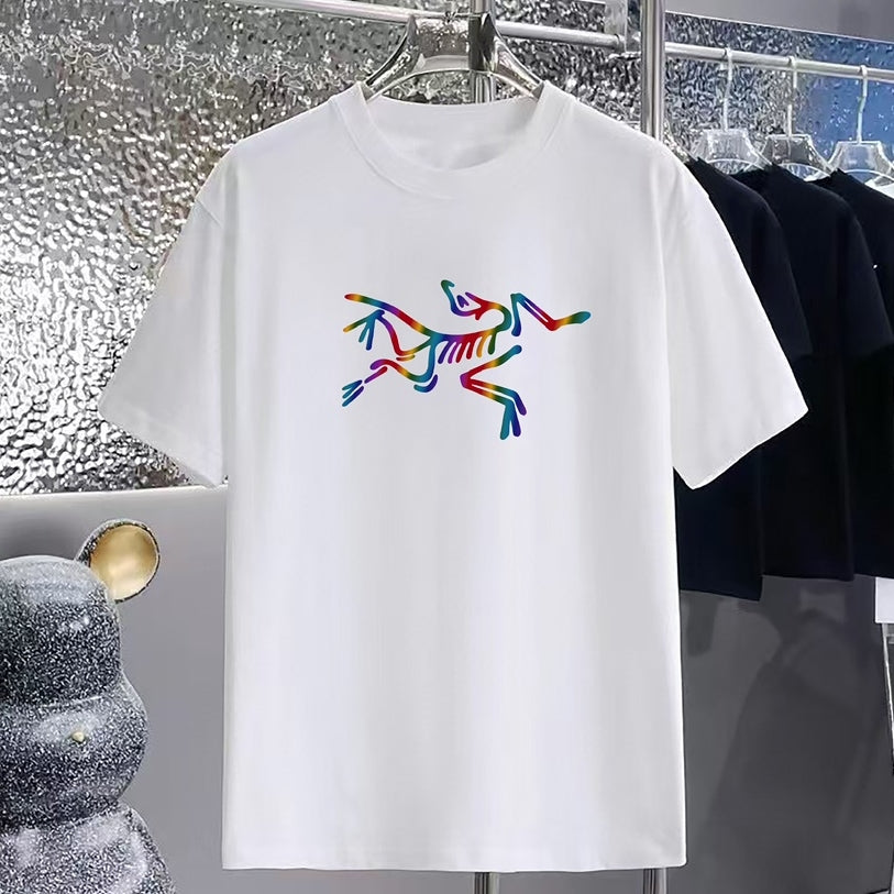 Rainbow Graphic Oversized Cotton T-Shirt