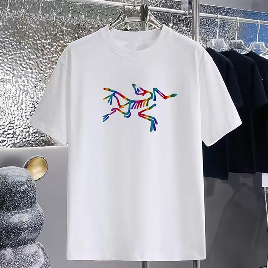 Rainbow Graphic Oversized Cotton T-Shirt