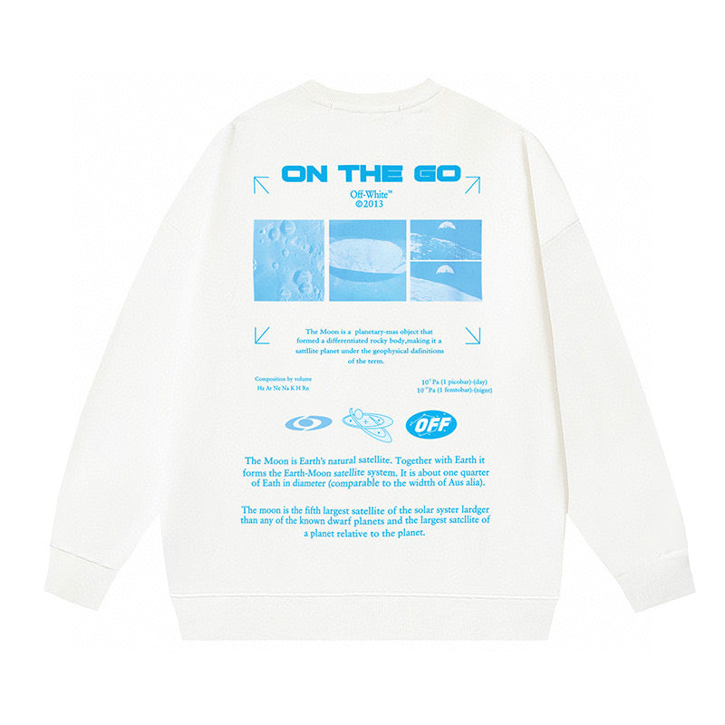 OFF-Whlte Heavyweight Moon Crewneck Sweatshirt