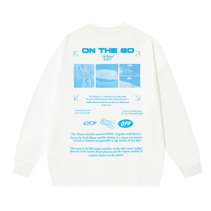 OFF-Whlte Heavyweight Moon Crewneck Sweatshirt