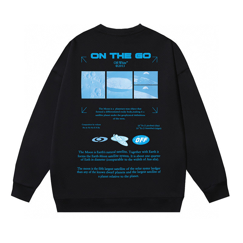 OFF-Whlte Heavyweight Moon Crewneck Sweatshirt