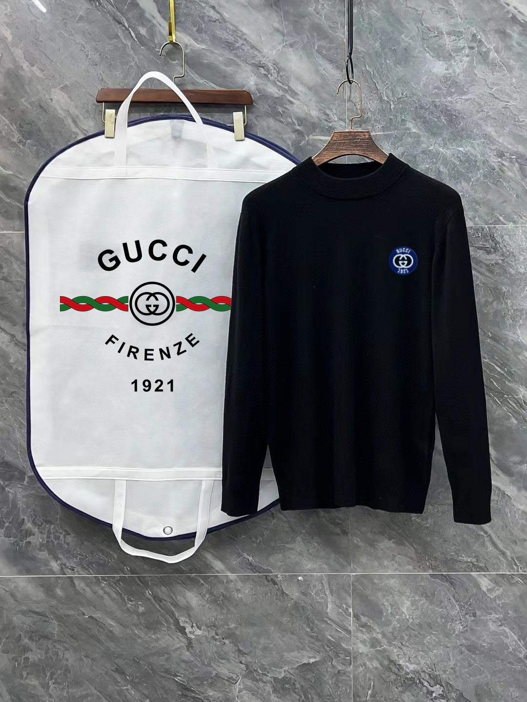 Gucci Embroidered Mock-Neck Sweater - Image 12