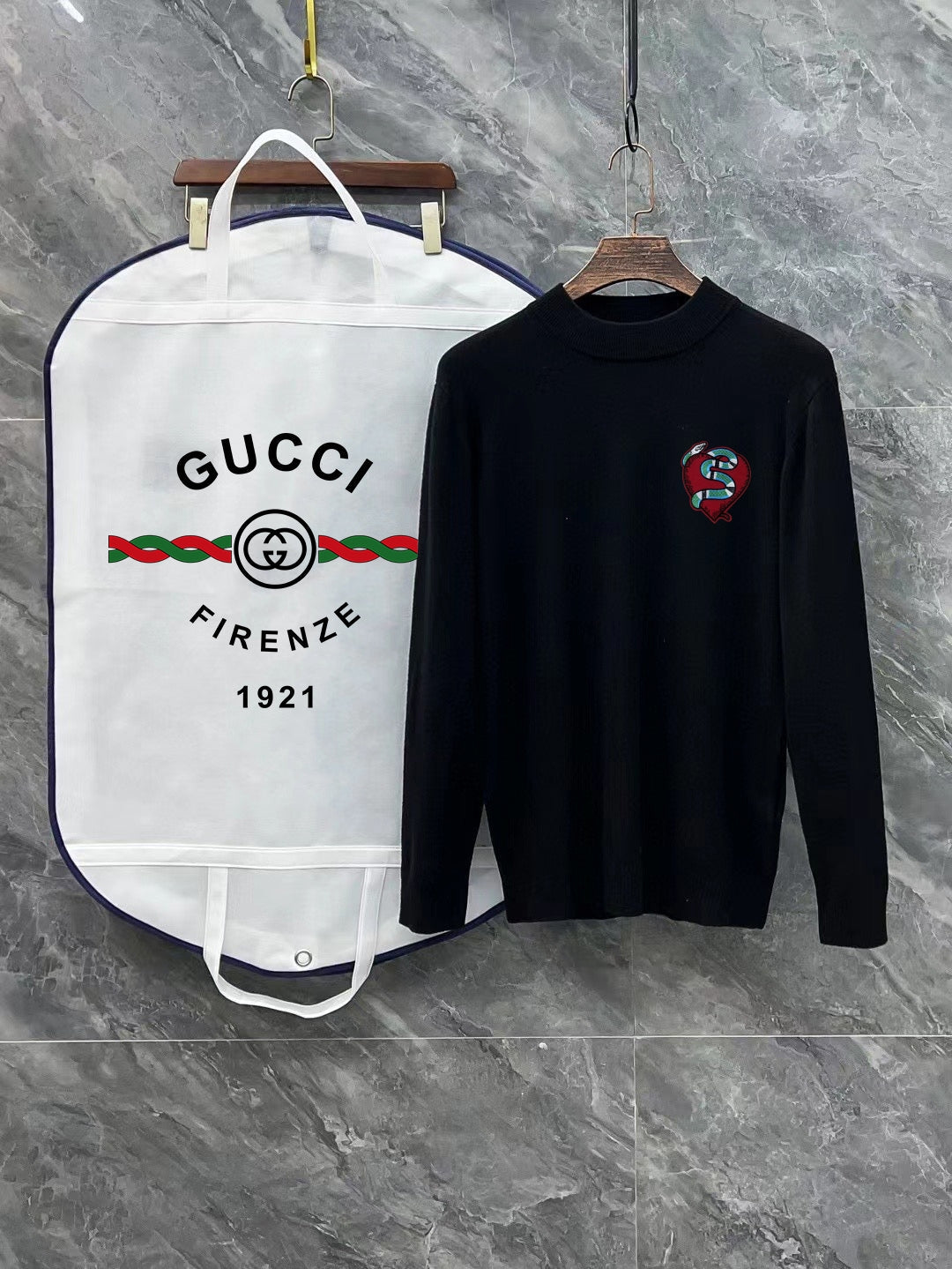 Gucci Embroidered Mock-Neck Sweater - Image 3