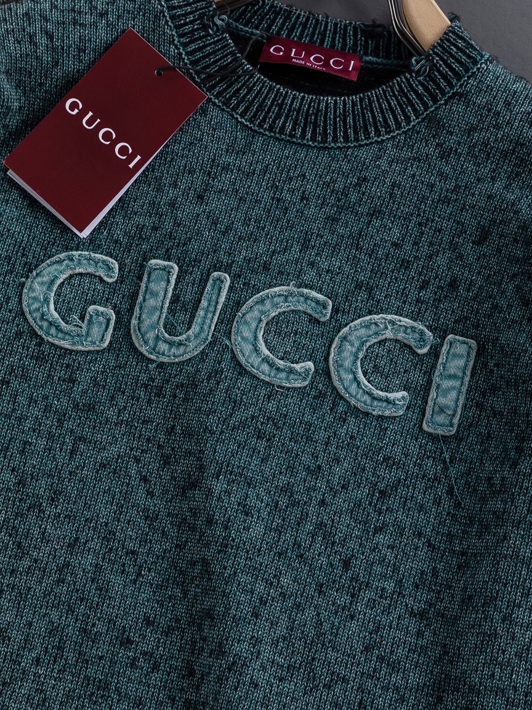 Gucci Double-G Embroidered Short-Sleeve Knit Top - Image 5