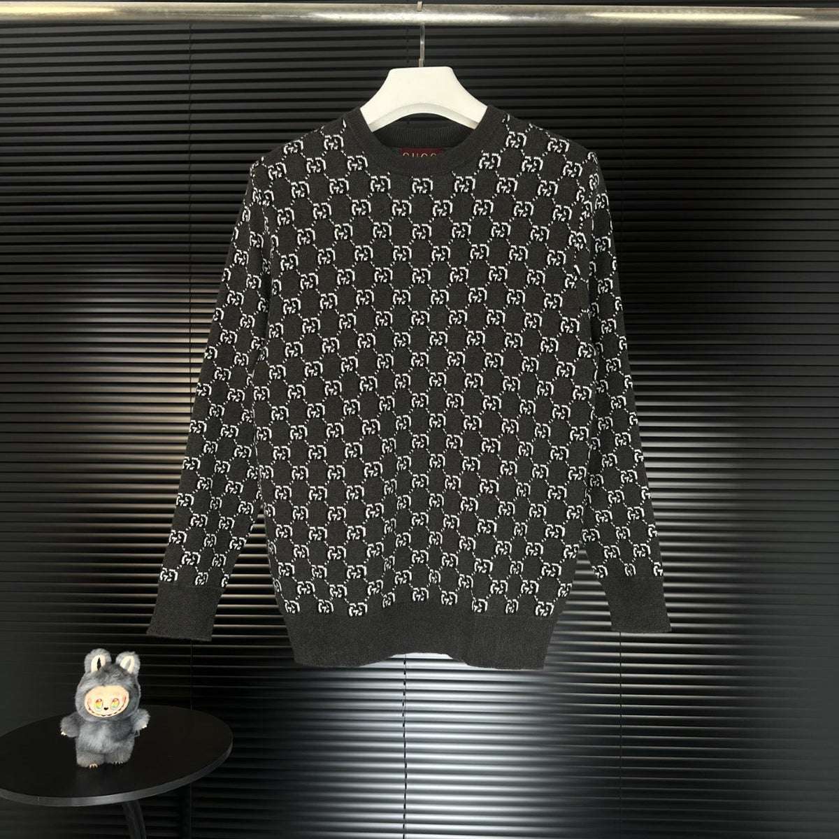 Gucci Double-G Jacquard Crewneck Sweater - Image 1