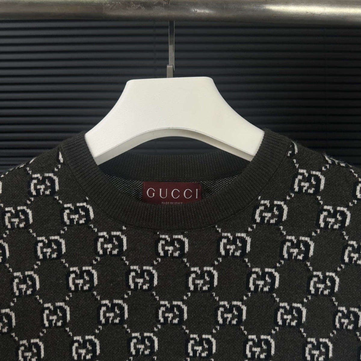 Gucci Double-G Jacquard Crewneck Sweater - Image 3